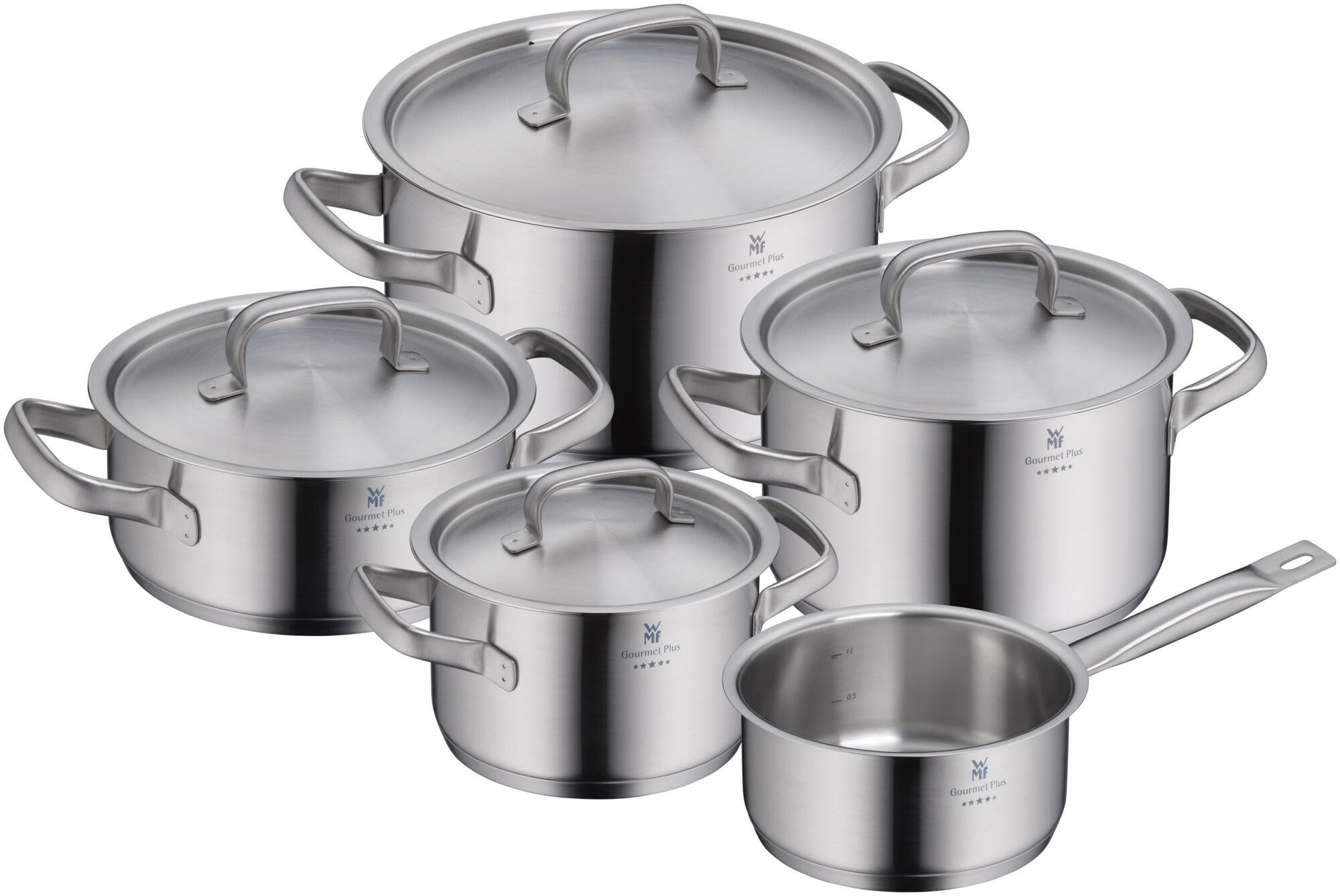 Set* Pentole 5 pezzi, Gourmet Plus