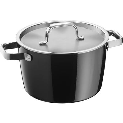 Pentola 22cm, Fusiontec Aromatic nero