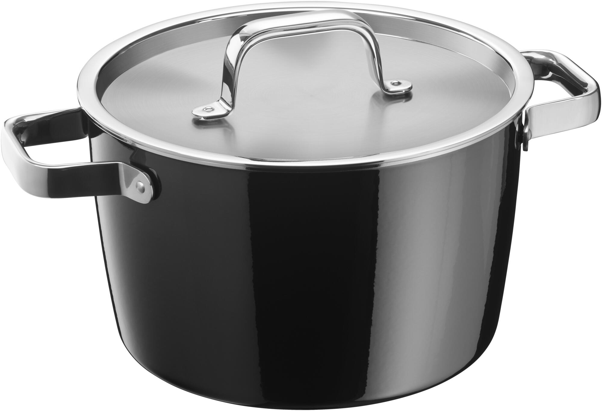 Pentola 22cm, Fusiontec Aromatic nero
